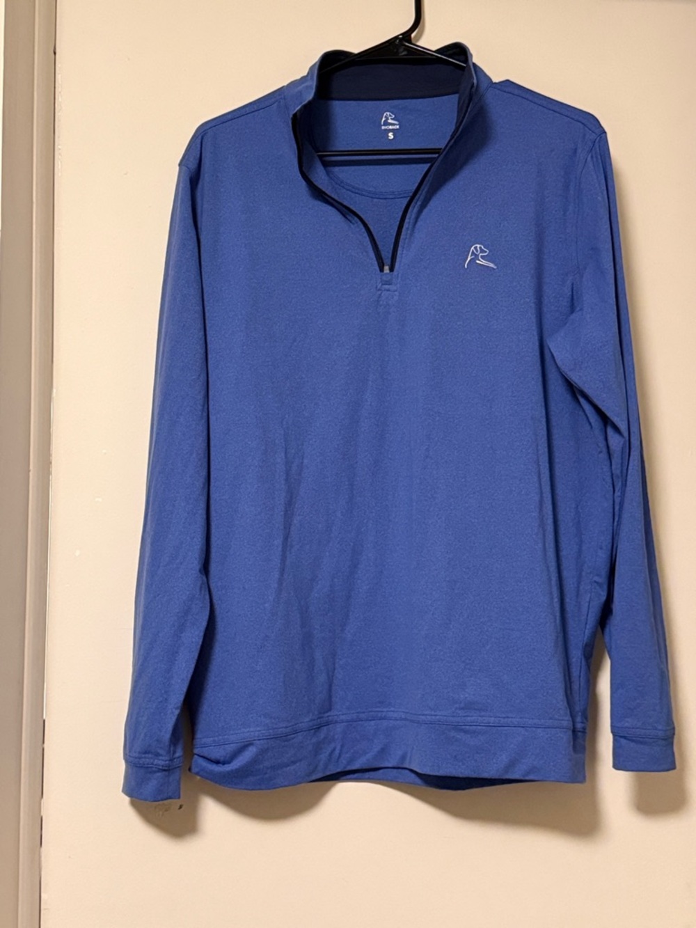 Rhoback Men's Heather Royal Blue Quarter-Zip Sweater